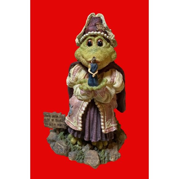 Boyds Bears & Friends Wee Folkstone Ribbit Co Princess Puckerup..Kiss Me Quick - Picture 1 of 13